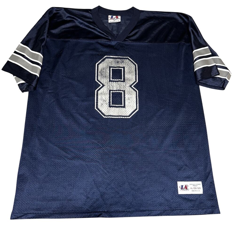 Vintage Dallas Cowboys Troy Aikman #8 Mesh Jersey 90s Logo Athletic Size XL USA